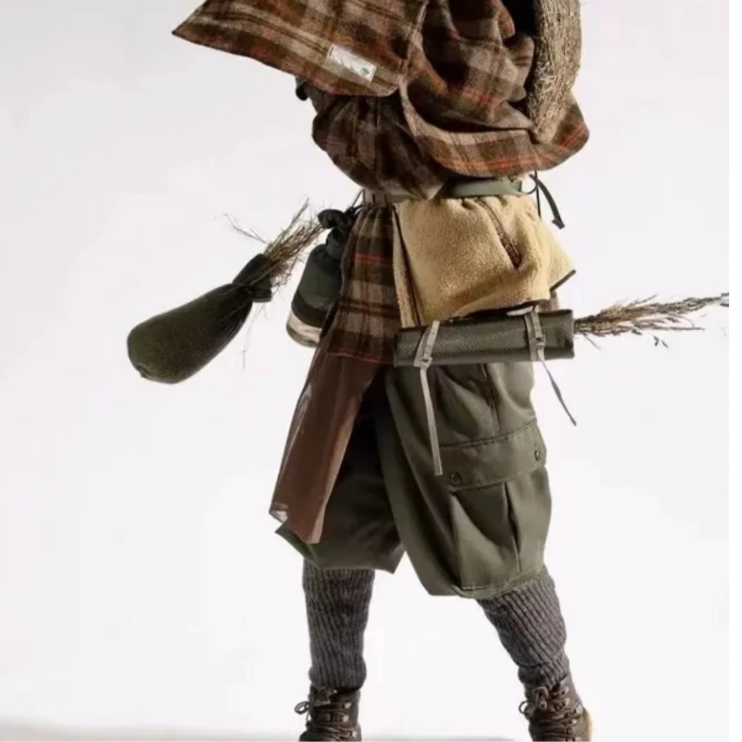 2161#14盎司重磅打褶微锥阔版牛仔长裤