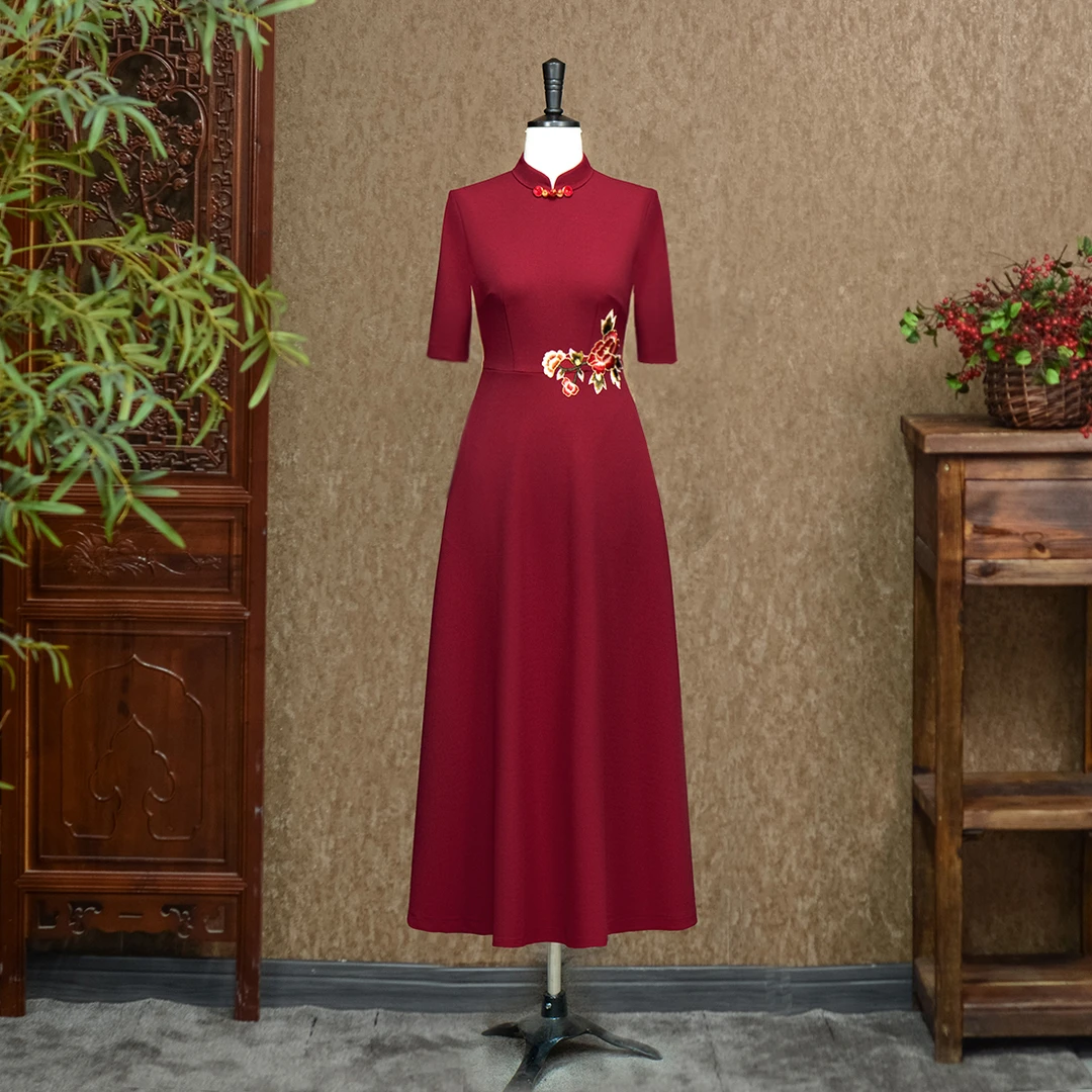 娟好静秀（半袖）-（古润衣介走秀旗袍111968）