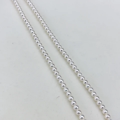 淡水珍珠颈饰18K金镶嵌卡4.-4.5极光冷白炫彩高品