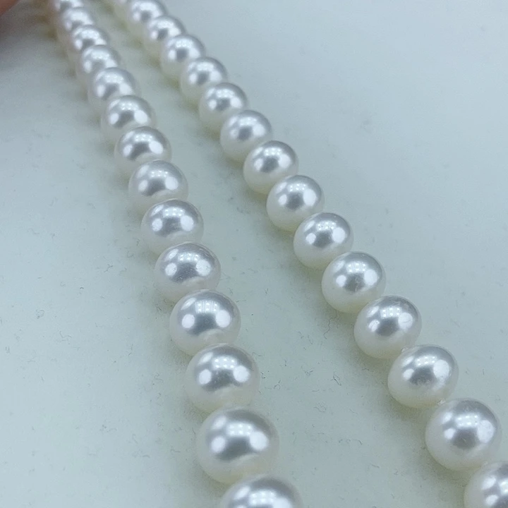 淡水珍珠颈饰银S925镶嵌10➕冷白