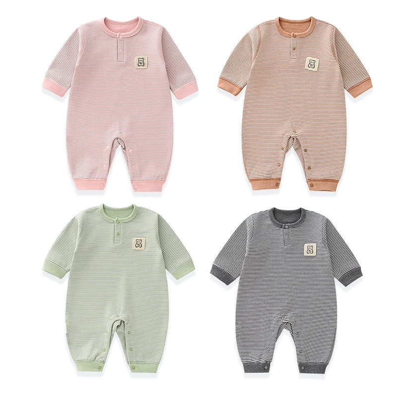 石墨烯婴幼儿连体衣保暖打底哈衣爬爬服无骨新生儿春秋季衣服