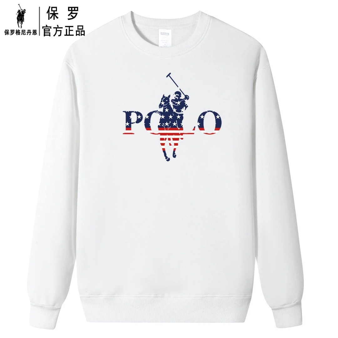 保罗格尼丹恩纯棉圆领卫衣男女长袖T恤宽松外套打底衫潮牌上衣冬