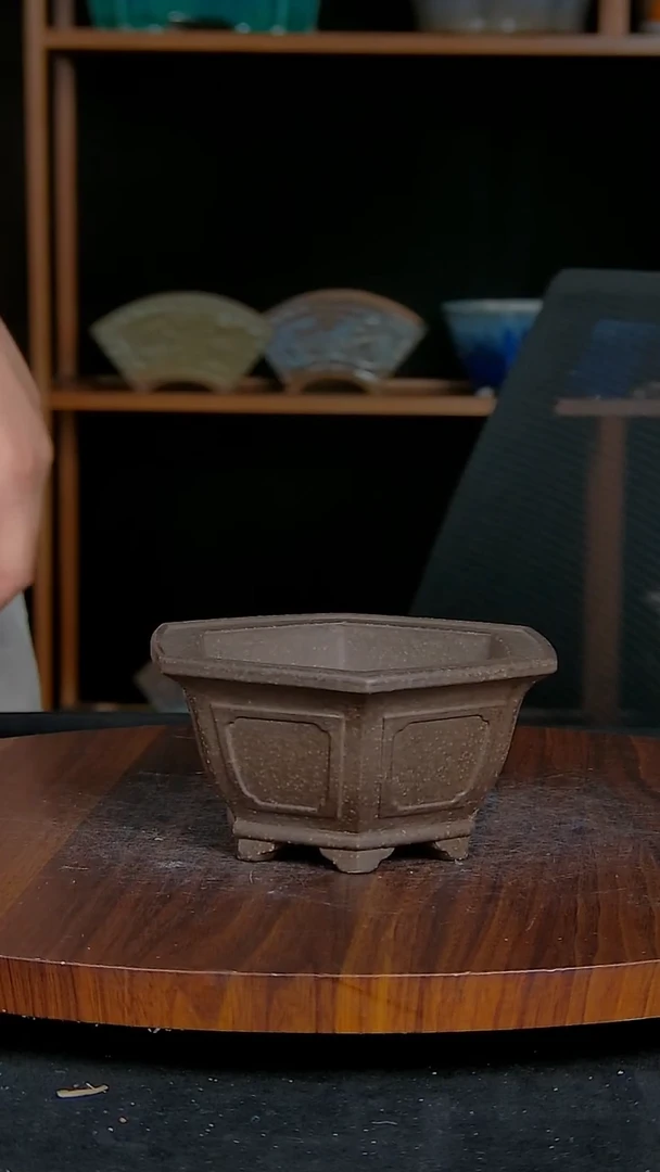 【闪购商品】紫砂20CM以下 紫砂釉盆内口径9.5/10/4.5