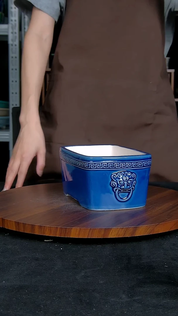 【闪购商品】紫砂20CM以下紫砂釉盆内口径18/11/7.5