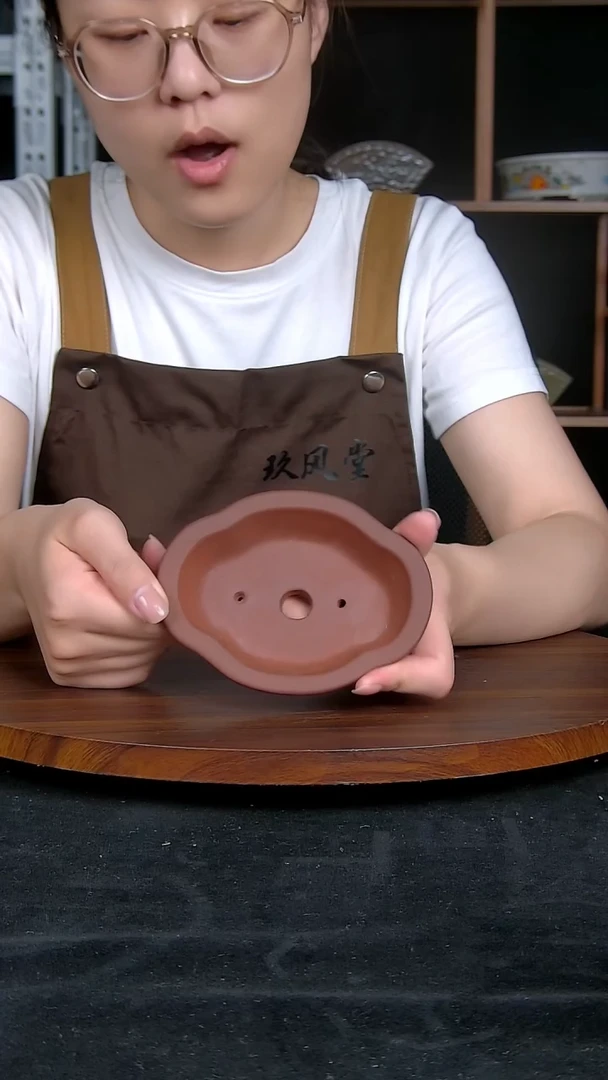 【闪购商品】紫砂20CM以下紫砂釉盆内口径11/8/2