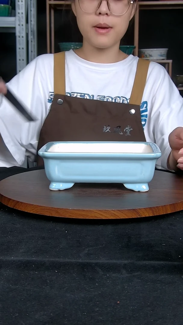 【闪购商品】紫砂20CM以下紫砂釉盆内口径19.5/14/4.5