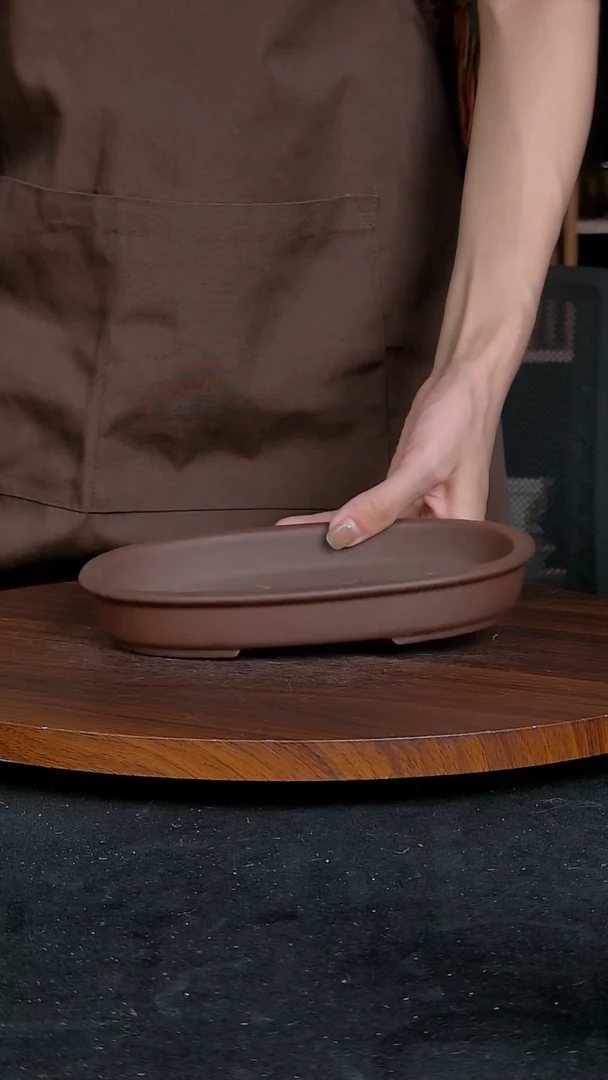 【闪购商品】紫砂20CM以下紫砂釉盆内口径19/13/2