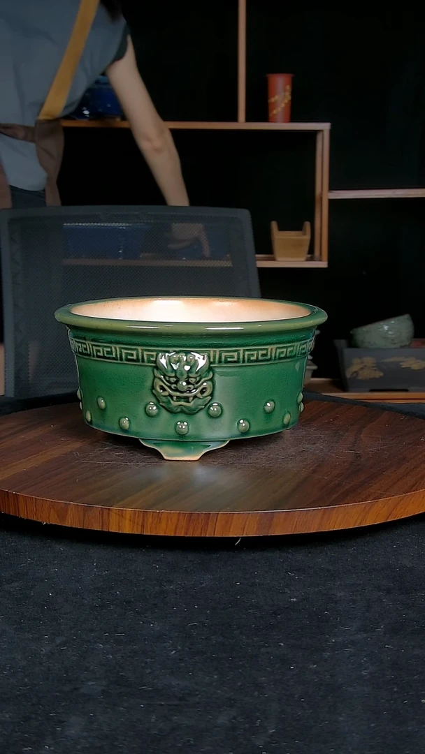 【闪购商品】紫砂20CM以下 紫砂釉盆内口径18/8