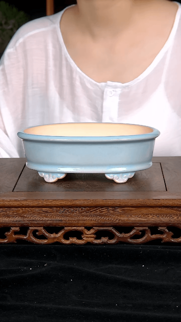 【闪购商品】紫砂20CM以下紫砂 釉盆内口径19/13.5/5