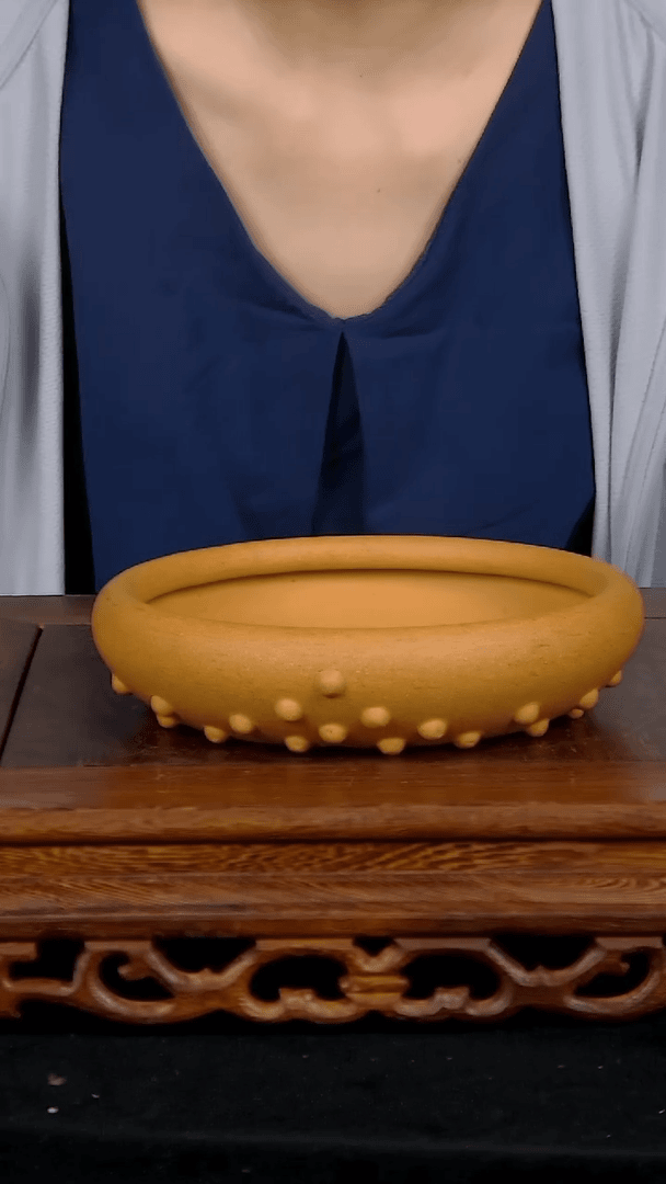 【闪购商品】紫砂20CM以下紫砂 釉盆内口径14/3