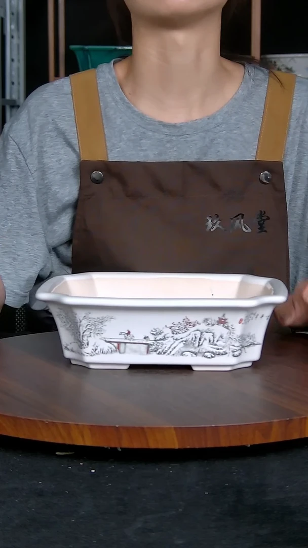 【闪购商品】紫砂20CM以下紫砂釉盆内口径19/14.5/5.5