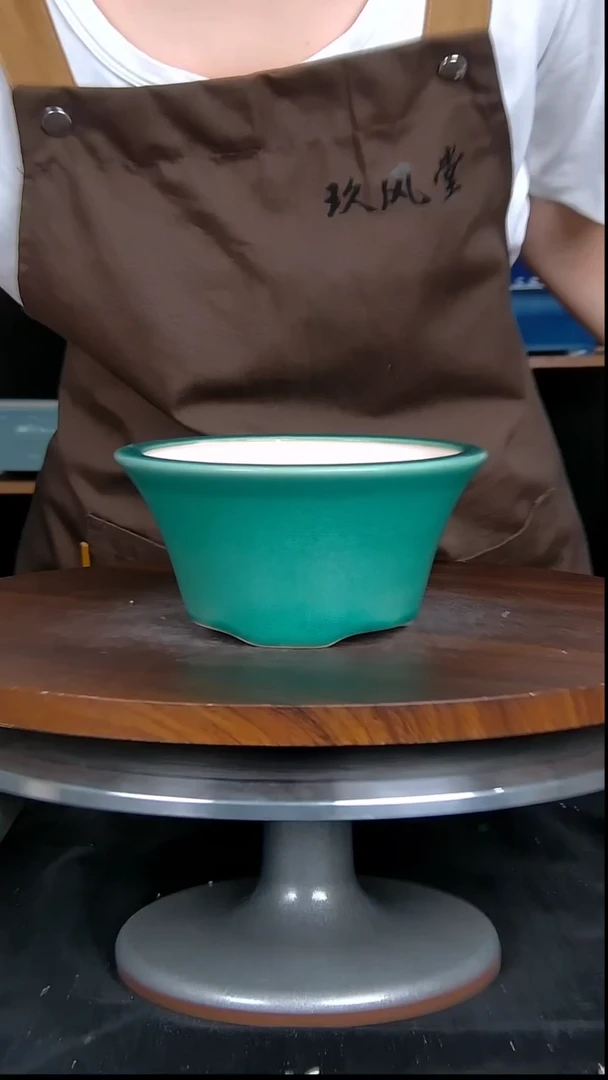 【闪购商品】紫砂20CM以下紫砂釉盆内口径14/7