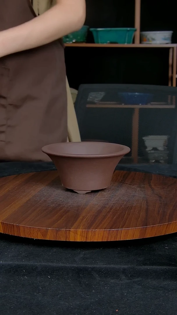 【闪购商品】紫砂20CM以下紫砂釉盆内口径12.5/6