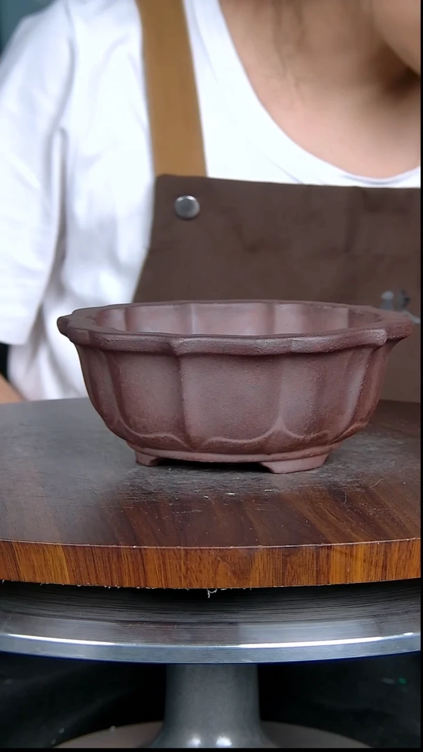 【闪购商品】紫砂20CM以下紫砂釉盆内口径13/5.5