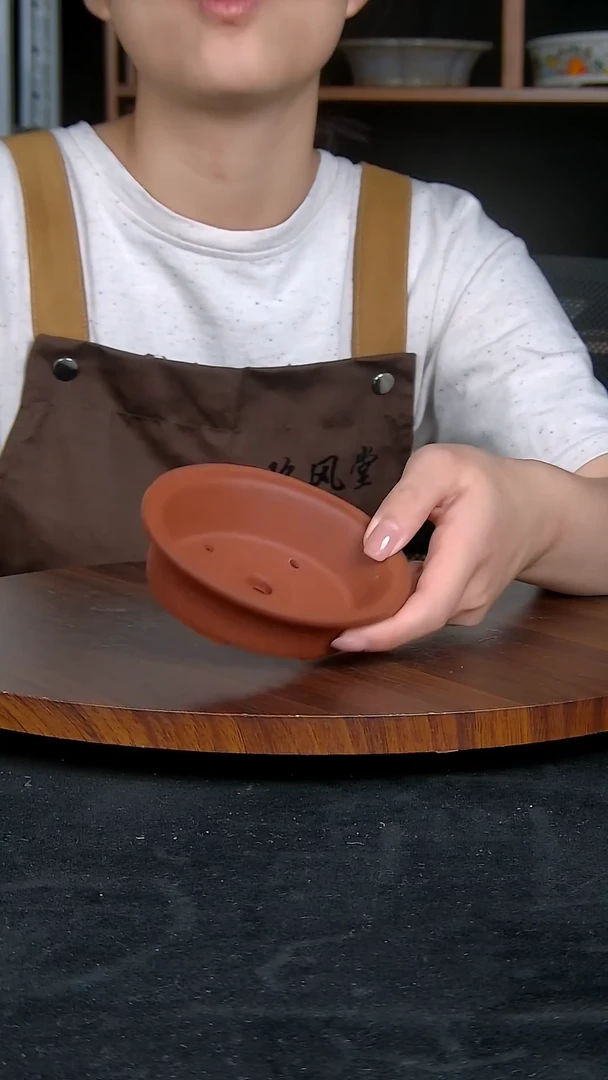【闪购商品】紫砂20CM以下紫砂釉盆内口径10.5/8/2.5