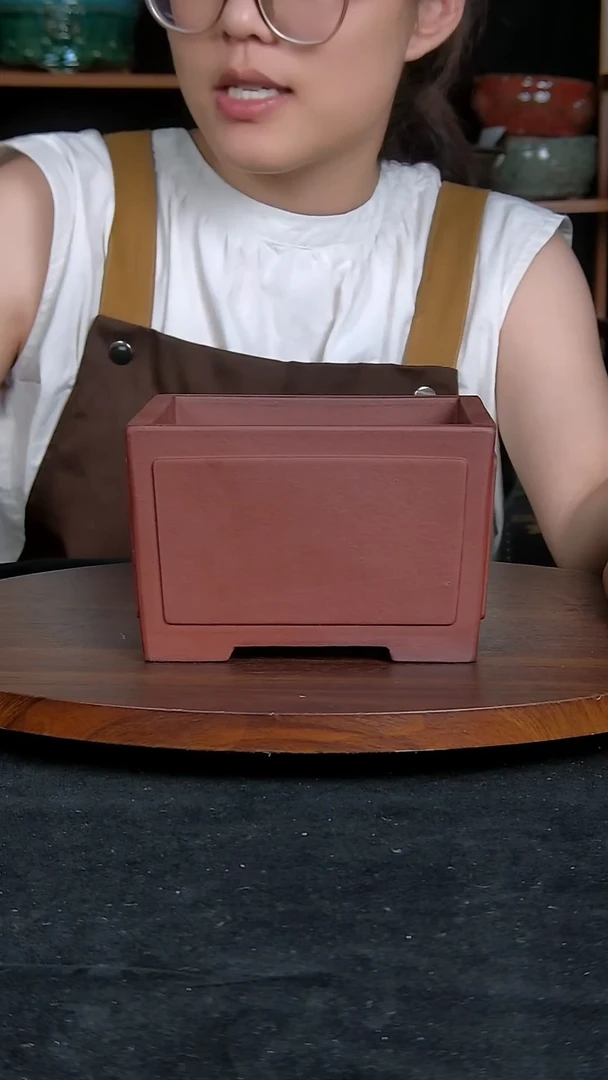 【闪购商品】紫砂20CM以下紫砂釉盆内口径13.5/8.5