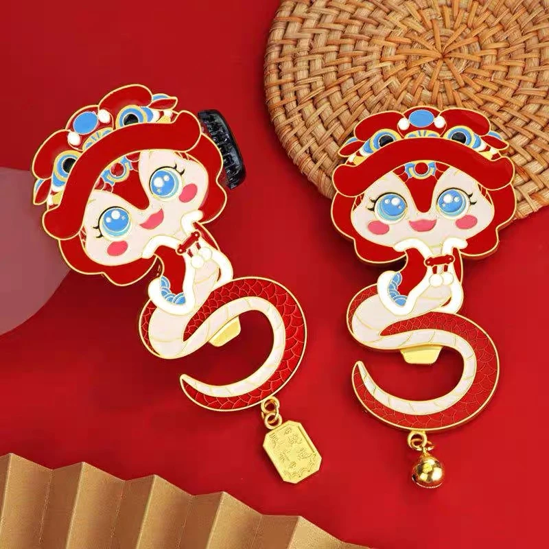 2025年新款蛇来运转文创冰箱贴灵蛇开运开瓶器纪念品