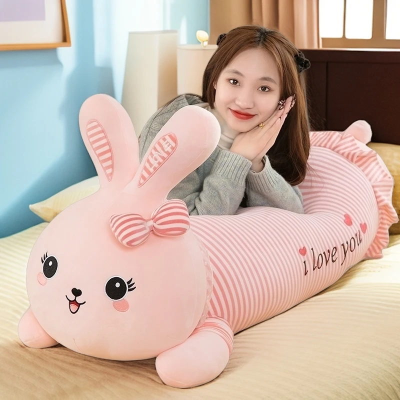 伊呀呀可爱公主兔毛绒玩具女生夹腿睡觉抱枕娃娃亲肤舒适生日礼物