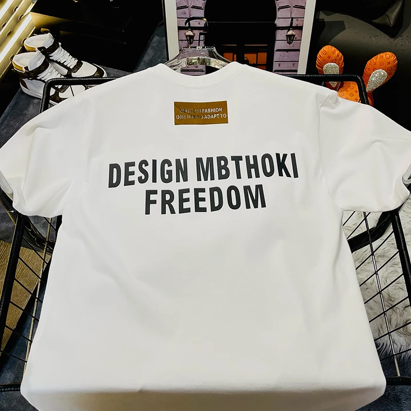 【MBTHOKI美式升级款男女同款】t恤纯棉重磅加厚夏季短袖休闲百搭