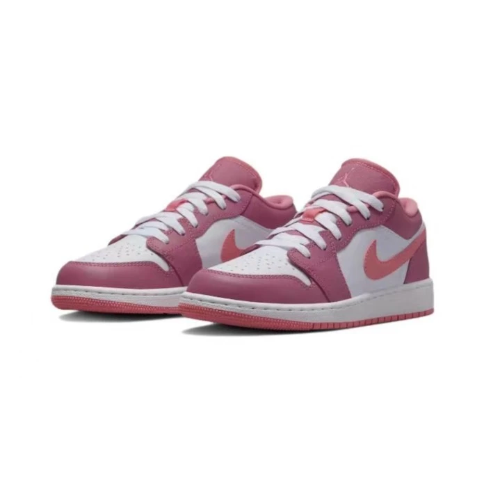 AirJordan1LowGS AJ1 aj1草莓熊 浆果色草莓熊女款中帮553560-616
