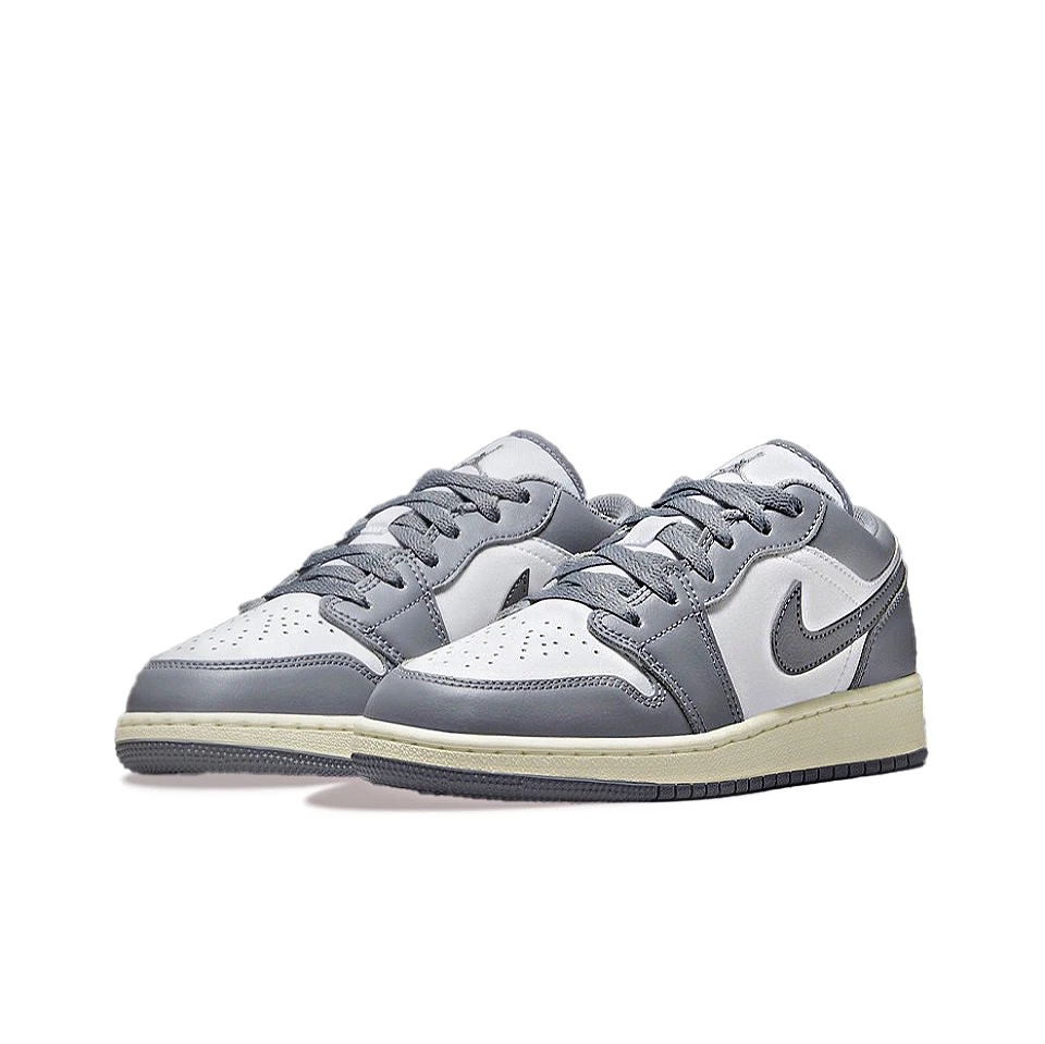 AirJordan1Low 复古灰款迪奥做旧女款低帮休闲鞋 运动553560-053