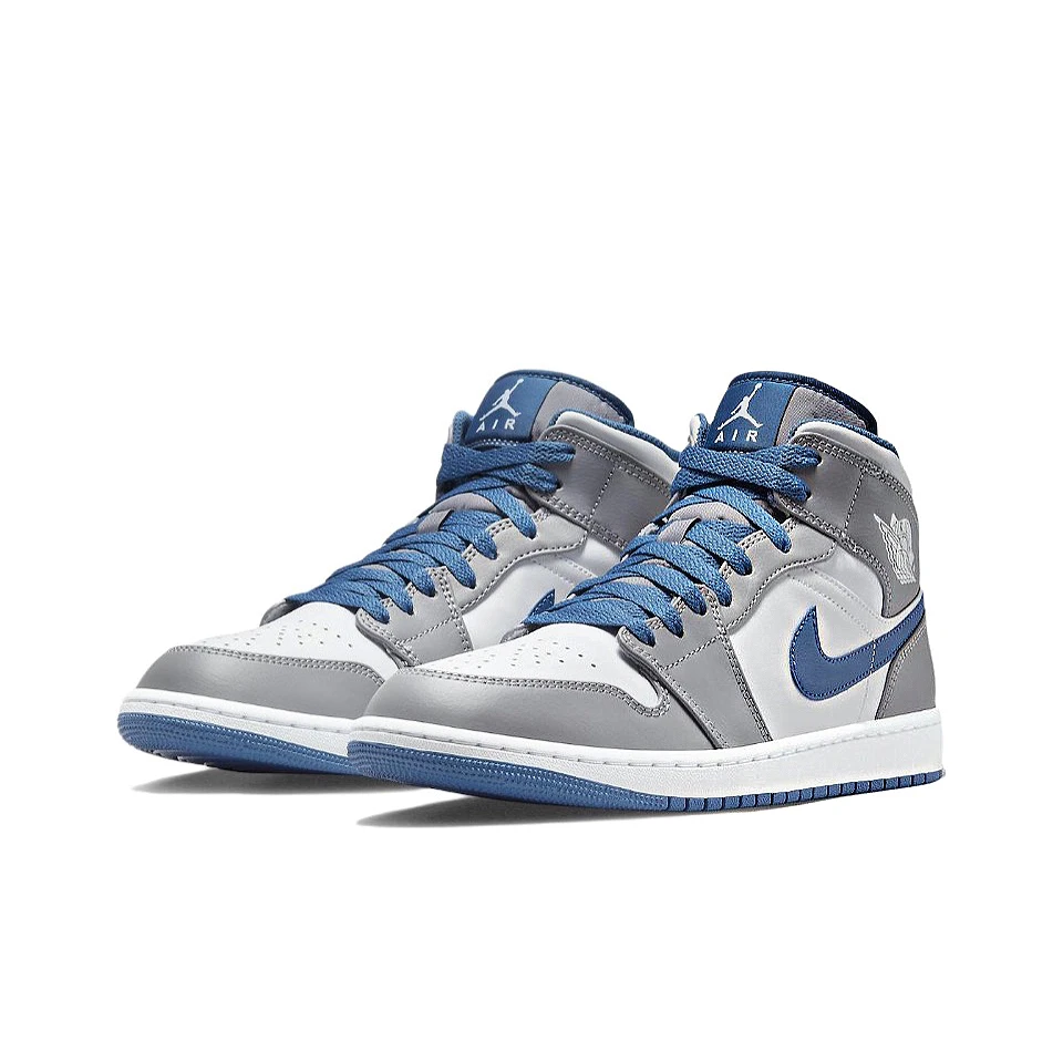NIKE AirJordan1Midaj1灰白蓝耐克运动潮流休闲运动鞋 DQ8426-014