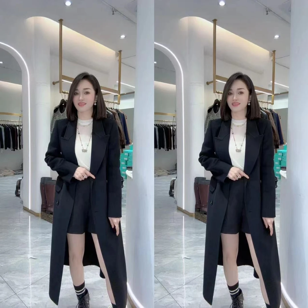 【少琴家】2024新款时尚韩版洋气显瘦黑色外套