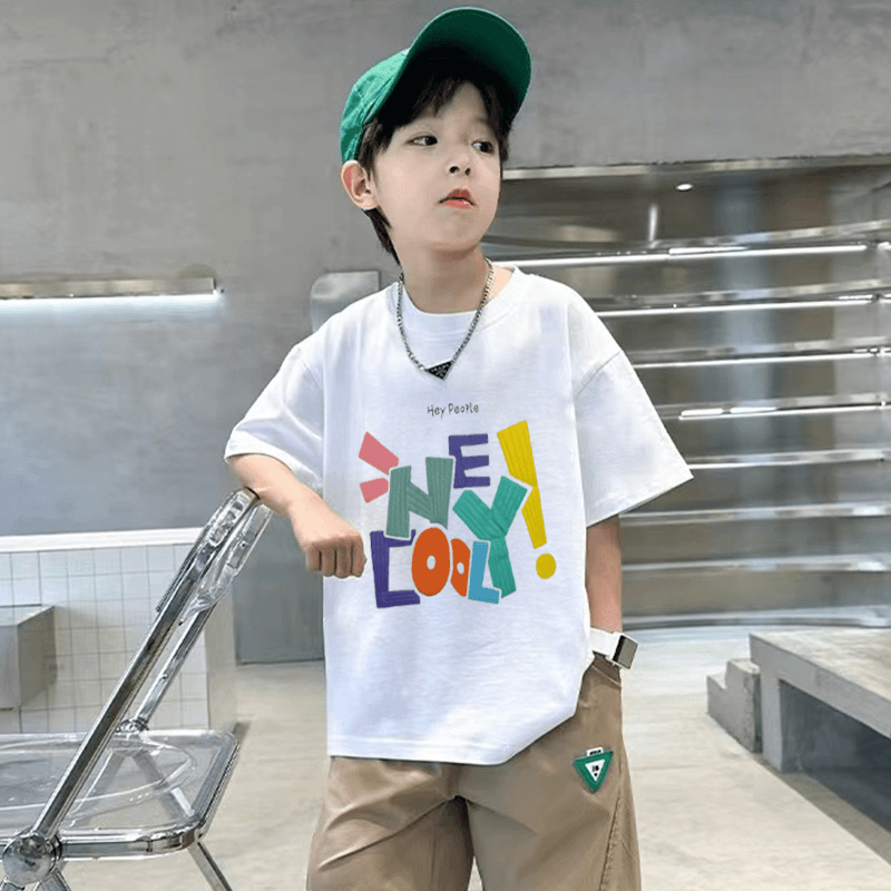 童装亲子装短袖24新款纯棉夏季儿童T恤中大童韩版潮ins宽松TX-70