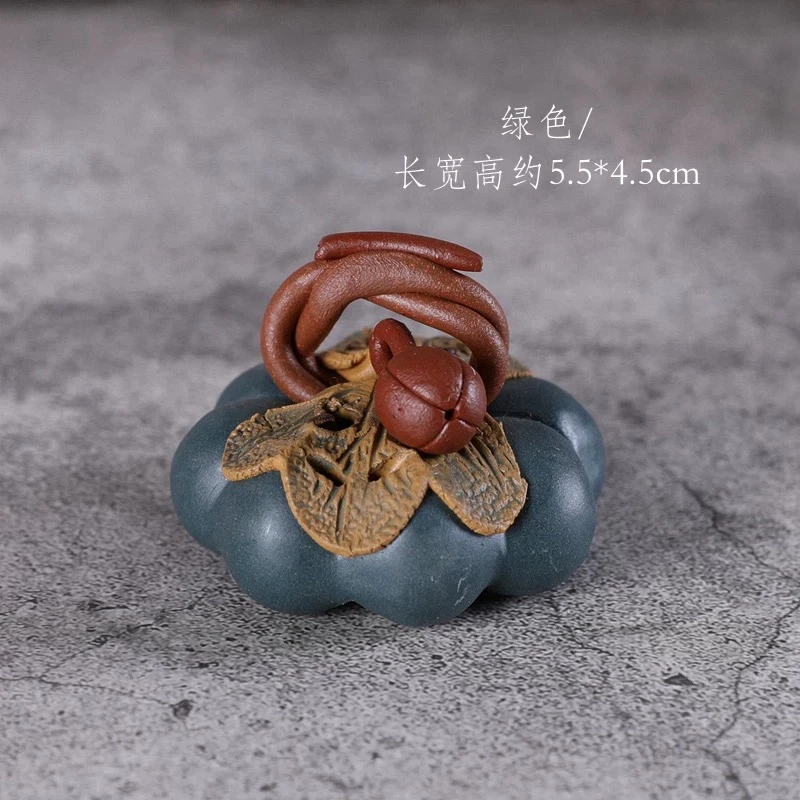 a【提梁南瓜香插】多坤  茶周边福利复古怀旧手工作品