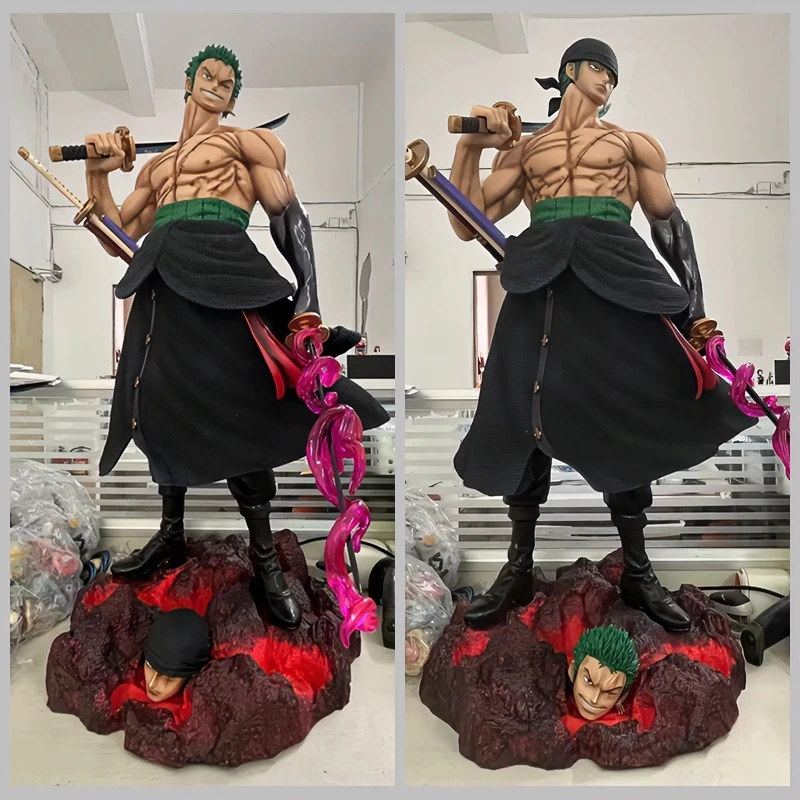 海贼王 GK 地台社 超大扛刀索隆 双头雕 场景 模型 摆件 盒装手办