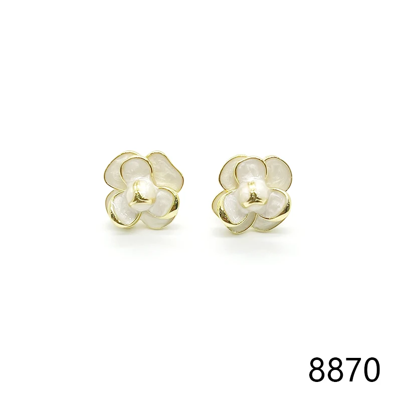 铜合金耳饰 设计师款百搭气质耳饰8870