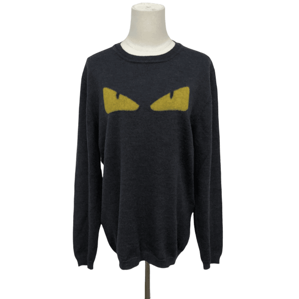 芬迪/羊毛/毛衣/95新/