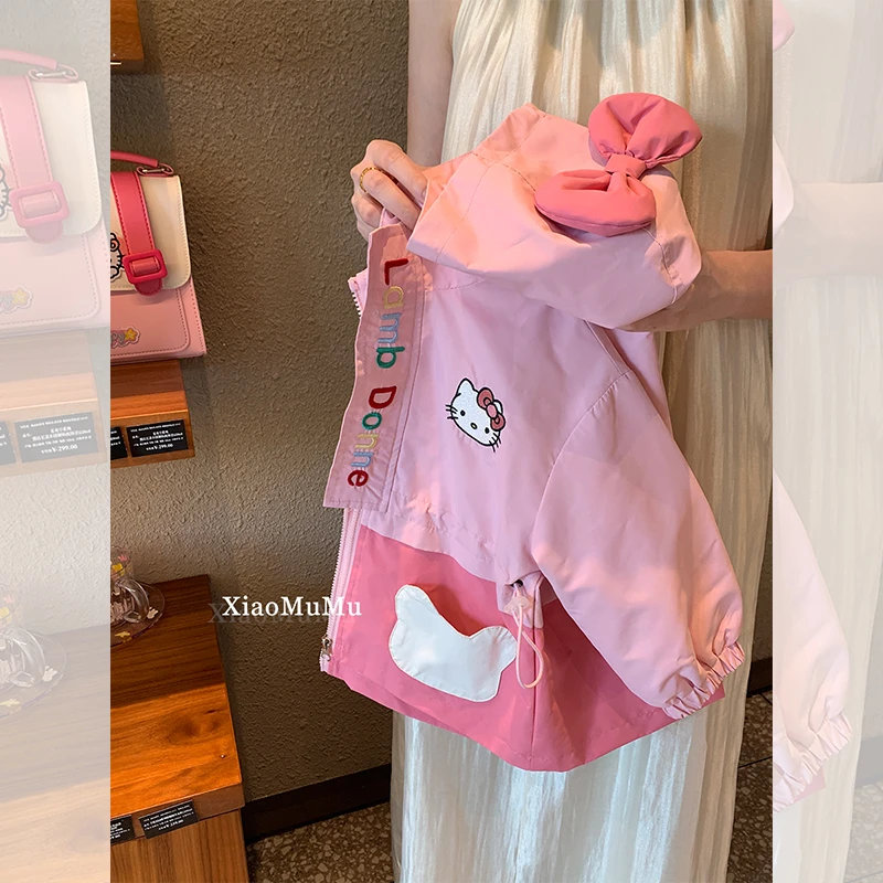 【现货】女童冲锋衣秋装2024新款小童2岁女宝宝洋气风衣外套早秋