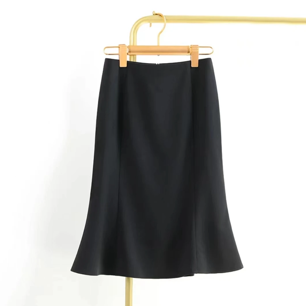 2024春秋新款高腰鱼尾裙显瘦A字大码半身裙气质显瘦时尚2112长52