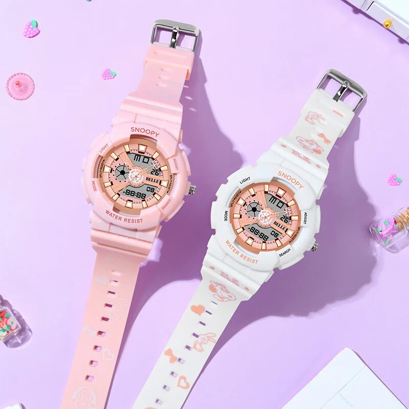 Snoopy/史努比女生运动防水小初高中生女孩子电子表开学礼物网红