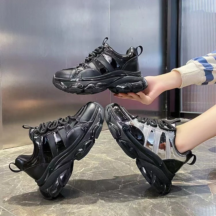 高端爆款冬季新款时尚百搭老爹鞋增高运动休闲潮鞋1098 SS