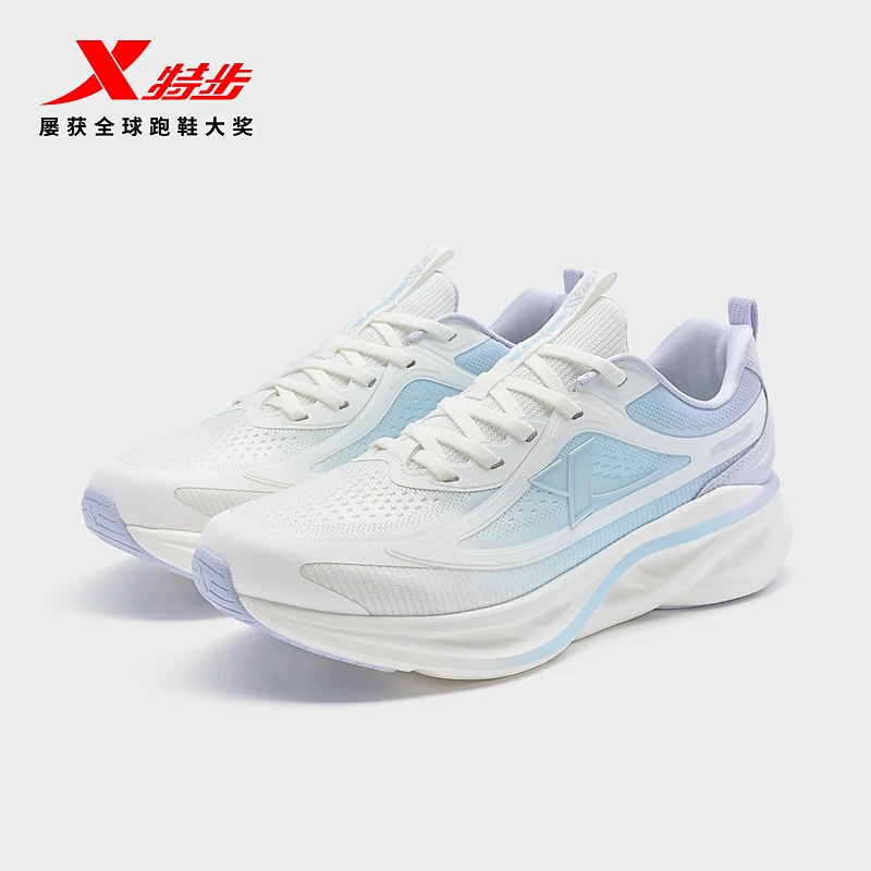特步【榫2.0】跑步鞋女款四季款夏季休闲运动百搭跑步减震回弹跑鞋