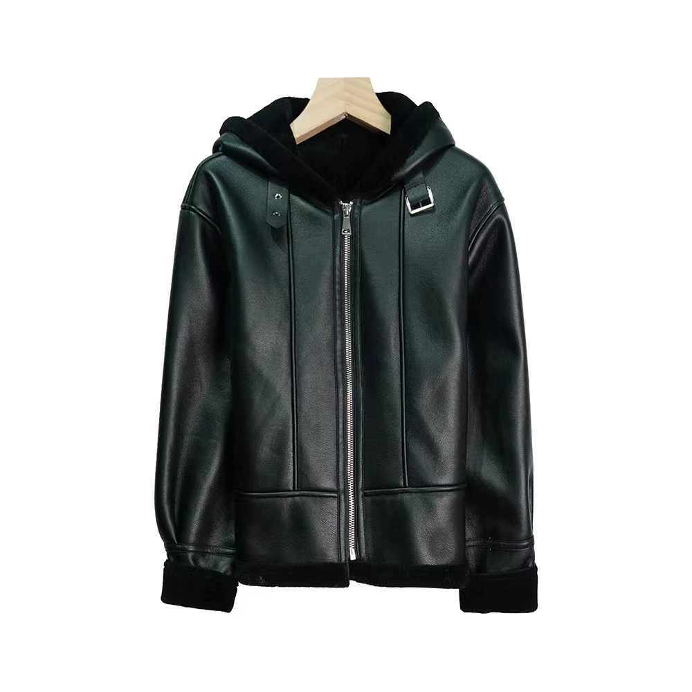 X24223高奢复古炸街时尚机车外套3D