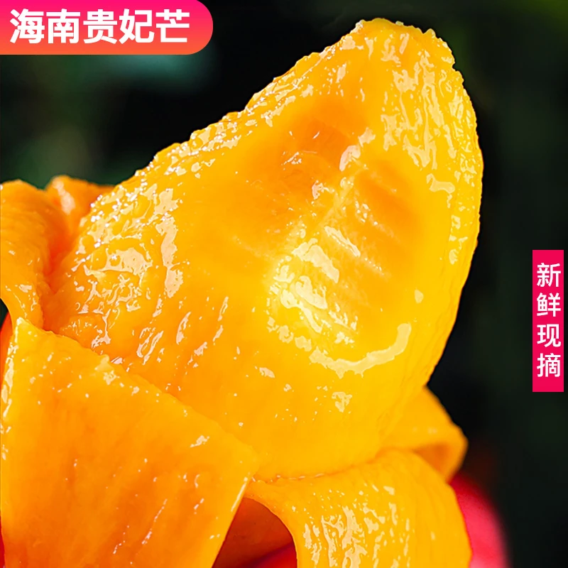 新鲜贵妃芒现摘3/5/9斤精品水果香甜多汁三亚红金龙优质产地