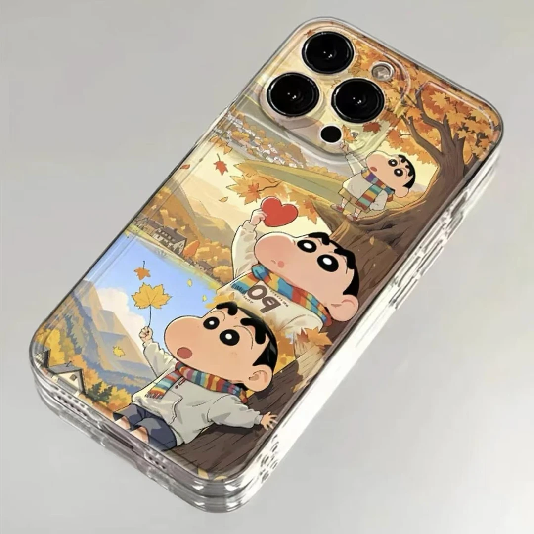 枫叶小新适用苹果16promax手机壳iphone15卡通14/13防摔12可爱11