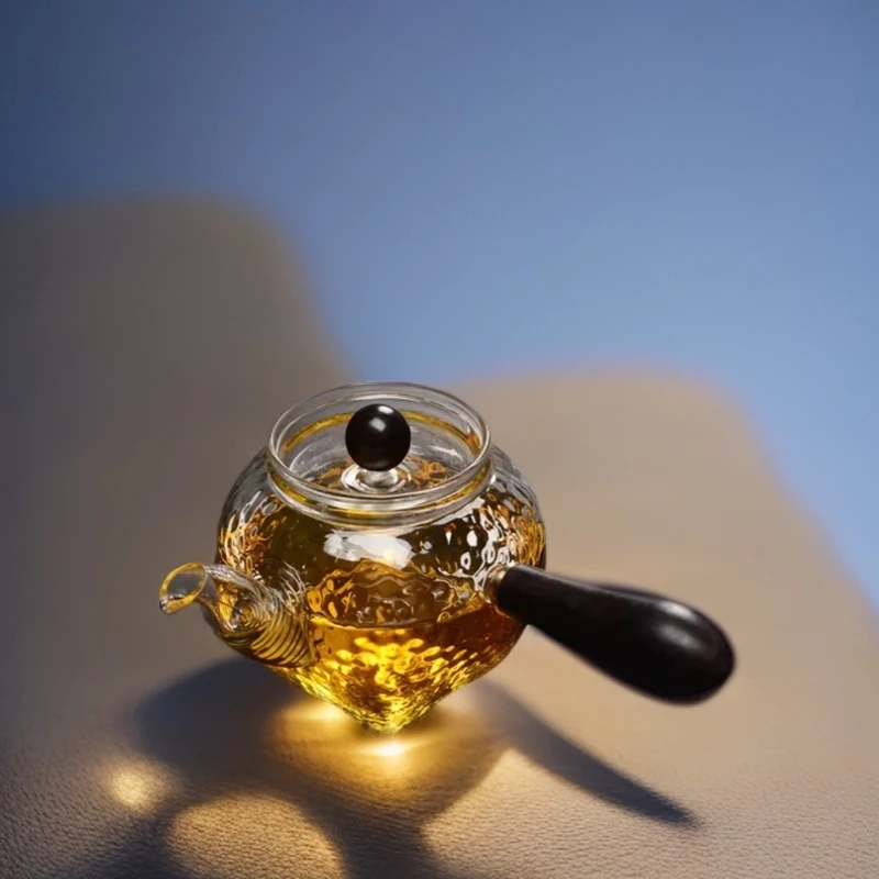 厂家清库～含泪甩卖～高硼硅玻璃加厚耐高温日式侧把壶烧水透明耐热