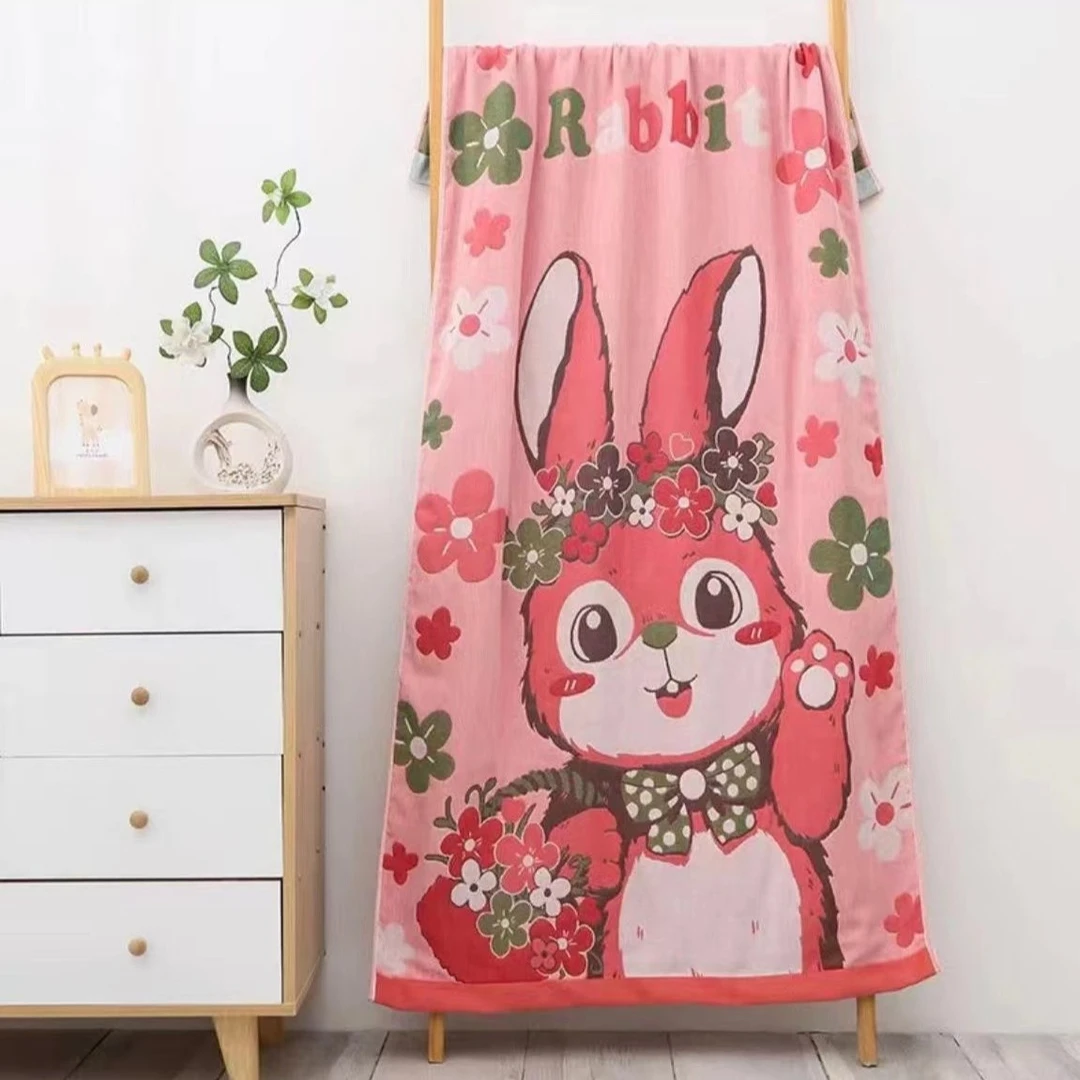 【星黛露】80*160cm多层纯棉亲肤吸水柔软速干纱布浴巾