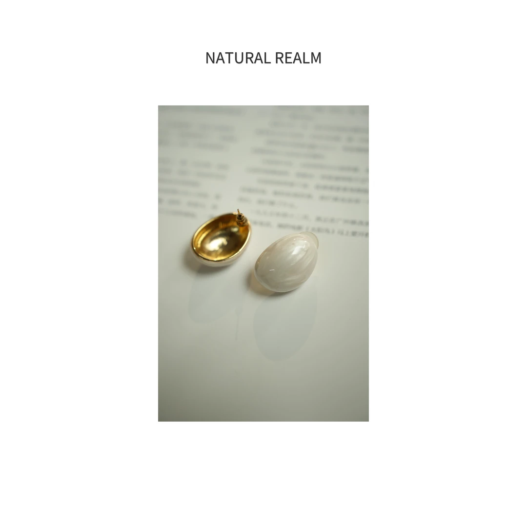 钛钢耳饰 {NATURAL REALM} 百搭款设计师气质小众耳饰设计感