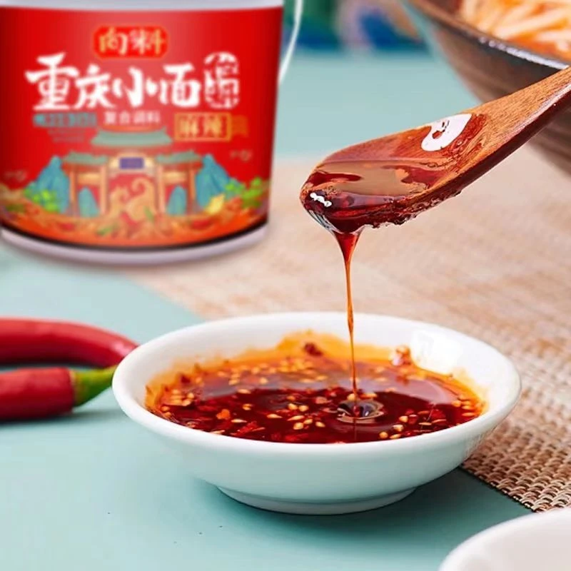 向料【辉辉同款】正宗重庆小面调料518g麻辣味桶装红油调料包胖妹