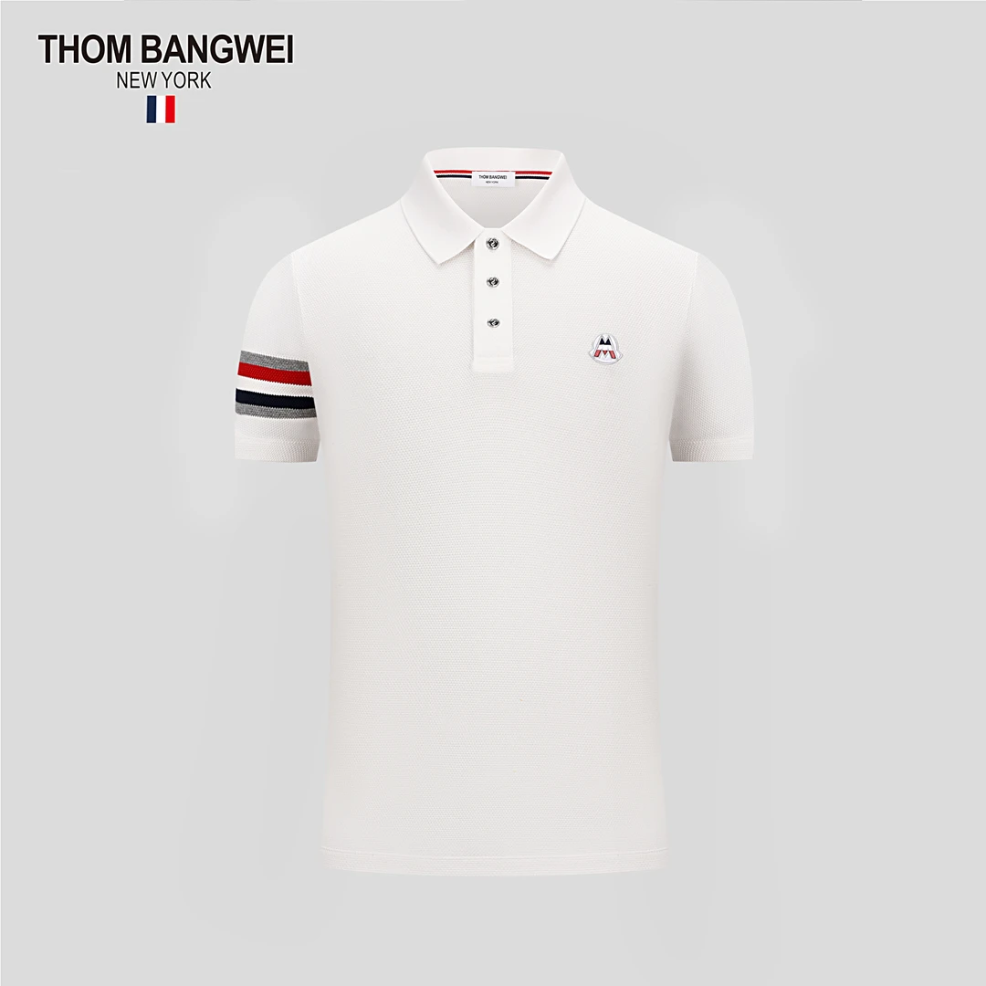 THOM BANGWEI/汤姆帮威夏季新款男士轻奢百搭时尚休闲短袖POLO【9】