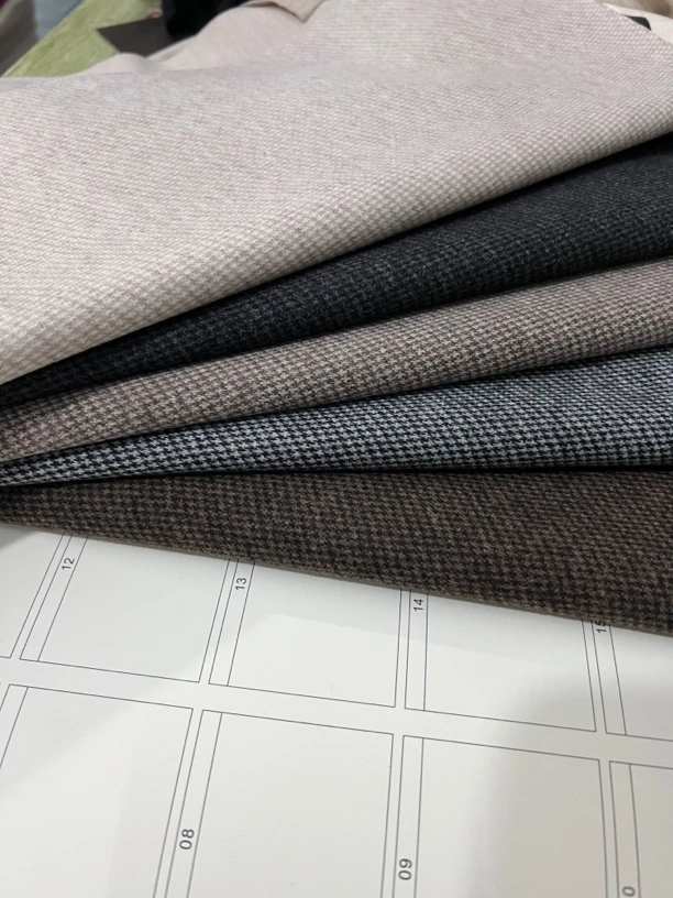 羊毛复合面料，小千鸟格，没有质量问题@不@退@换