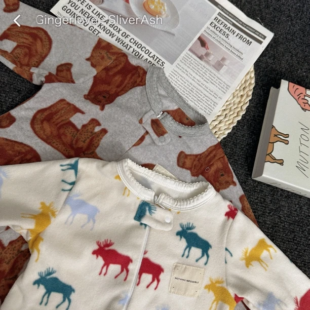 【秋日安全感】宝宝秋季ins风长袖连体爬服外出服