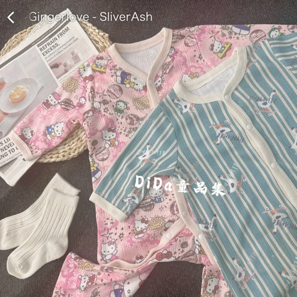 【热爱不减】宝宝秋季长袖连体爬服卡通满印经典款