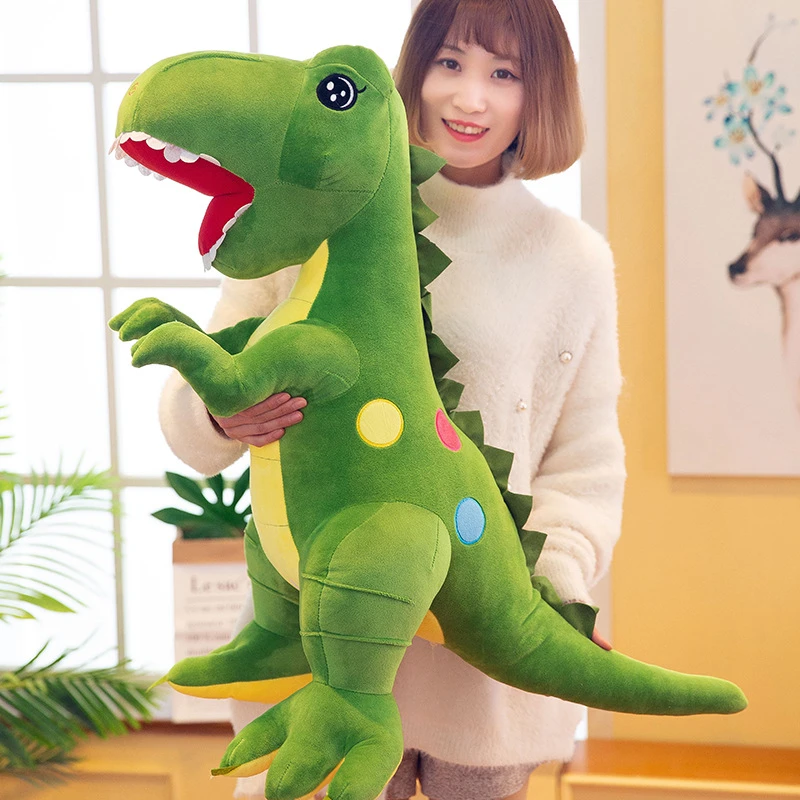 爆款霸王龙毛绒玩具波点恐龙公仔儿童生日礼物玩偶抱枕布娃（baby）