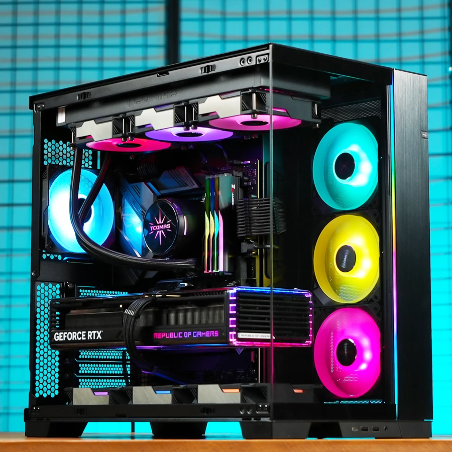 ASUS/华硕14代i7-14700KF/14代i9-14900KF海景房游戏水冷diy主机